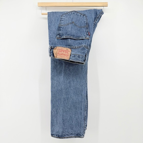 Levi's Other - Levi's Men's 501 Original Fit Jeans 35x30 Blue Medium Wash Expanded Back Patch